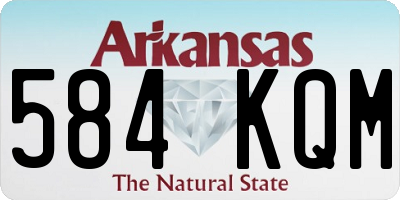 AR license plate 584KQM