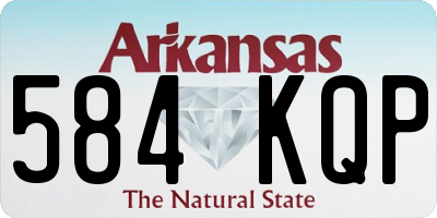 AR license plate 584KQP