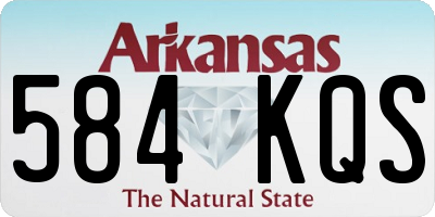 AR license plate 584KQS
