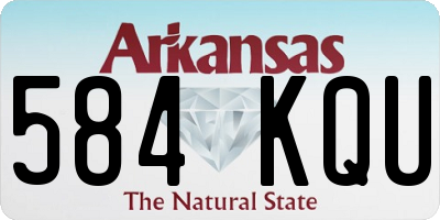 AR license plate 584KQU
