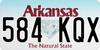 AR license plate 584KQX