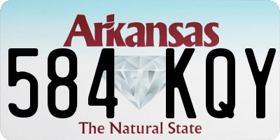AR license plate 584KQY