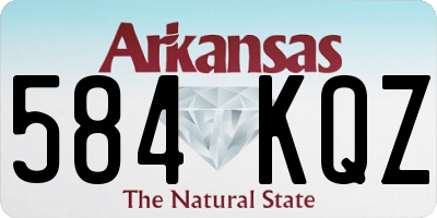 AR license plate 584KQZ