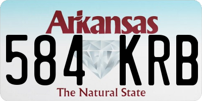 AR license plate 584KRB