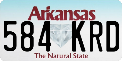 AR license plate 584KRD