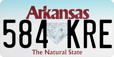 AR license plate 584KRE