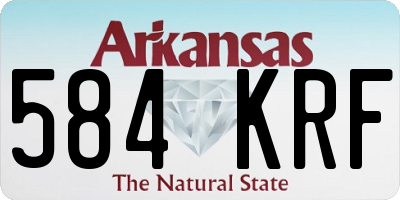 AR license plate 584KRF