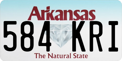 AR license plate 584KRI