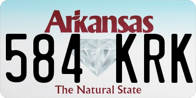 AR license plate 584KRK