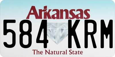 AR license plate 584KRM
