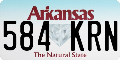 AR license plate 584KRN