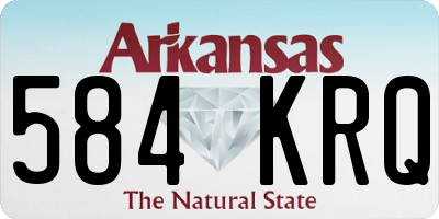 AR license plate 584KRQ