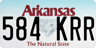 AR license plate 584KRR