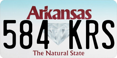 AR license plate 584KRS
