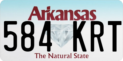 AR license plate 584KRT
