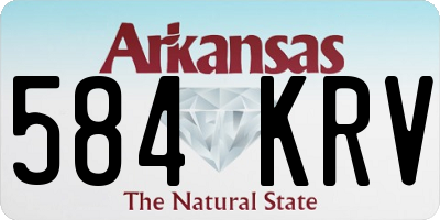 AR license plate 584KRV