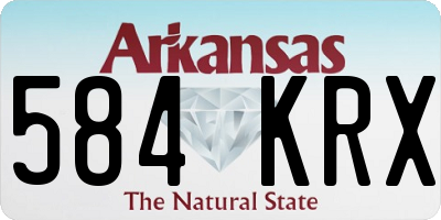 AR license plate 584KRX