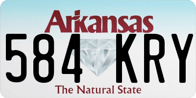 AR license plate 584KRY