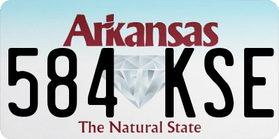 AR license plate 584KSE