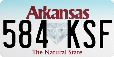 AR license plate 584KSF