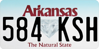 AR license plate 584KSH