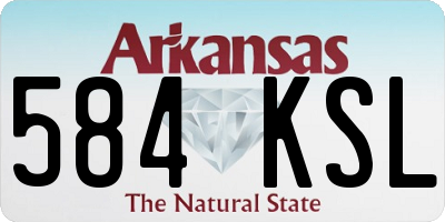 AR license plate 584KSL