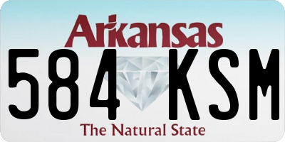 AR license plate 584KSM