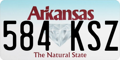 AR license plate 584KSZ