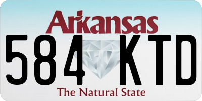 AR license plate 584KTD