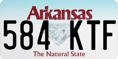 AR license plate 584KTF