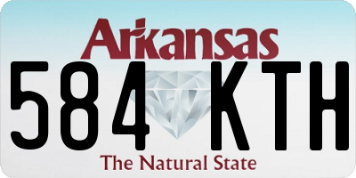 AR license plate 584KTH