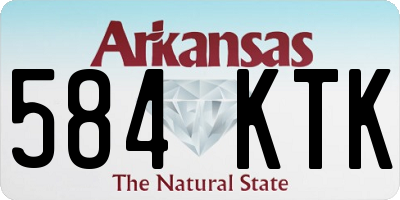 AR license plate 584KTK