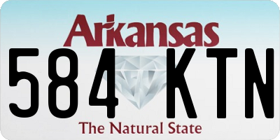 AR license plate 584KTN