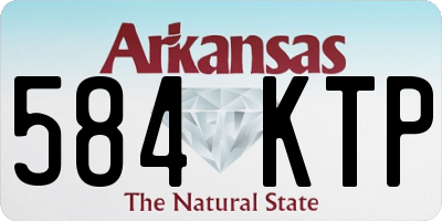 AR license plate 584KTP