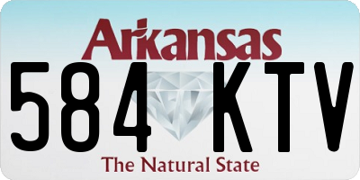 AR license plate 584KTV
