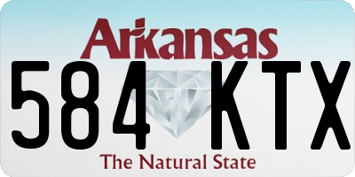 AR license plate 584KTX