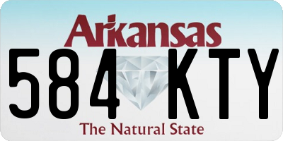AR license plate 584KTY