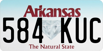 AR license plate 584KUC