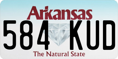 AR license plate 584KUD