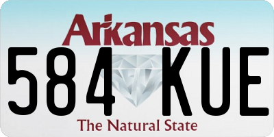 AR license plate 584KUE