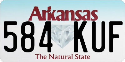 AR license plate 584KUF