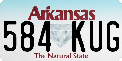 AR license plate 584KUG