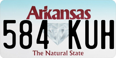 AR license plate 584KUH