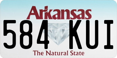 AR license plate 584KUI