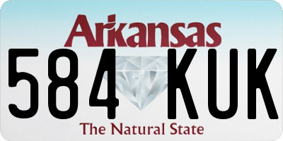 AR license plate 584KUK