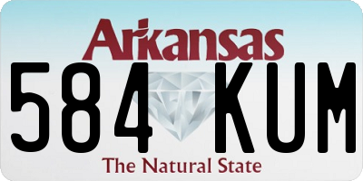 AR license plate 584KUM