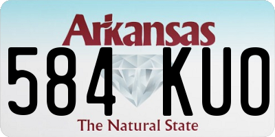 AR license plate 584KUO