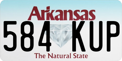 AR license plate 584KUP