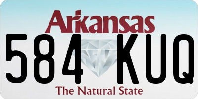 AR license plate 584KUQ