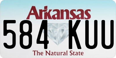 AR license plate 584KUU